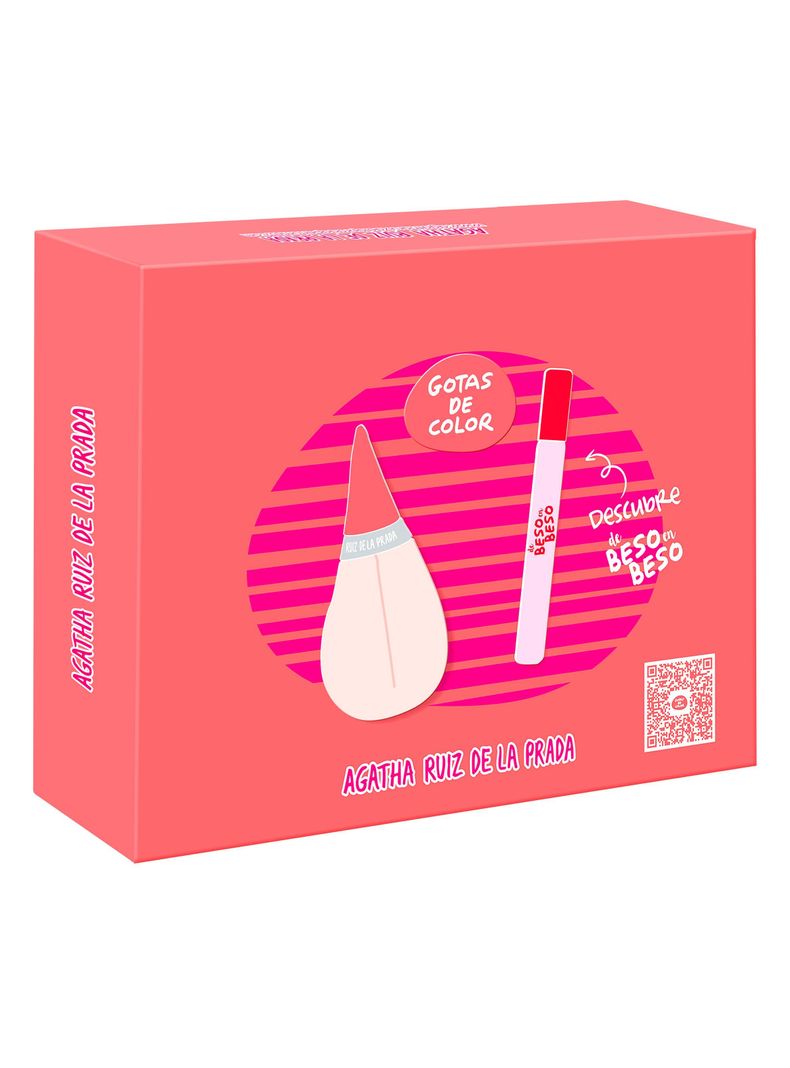 Set Perfume Gotas de Color EDT Mujer 100 ml + Megaspritzer 10 ml-0
