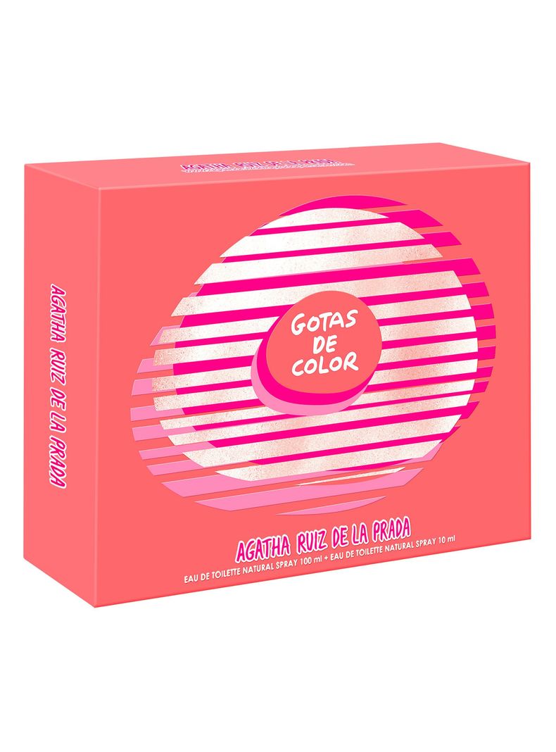 Set Perfume Gotas de Color EDT Mujer 100 ml + Megaspritzer 10 ml-1