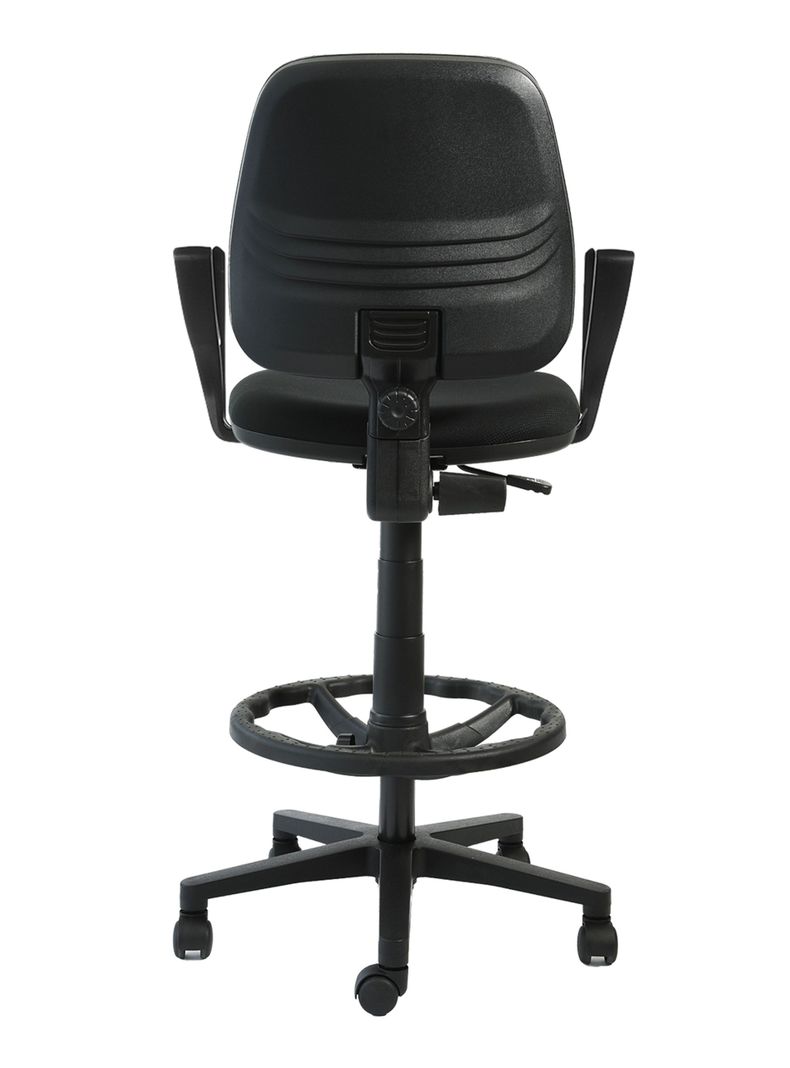 Silla Cajero Rudy con Brazos Negro-2