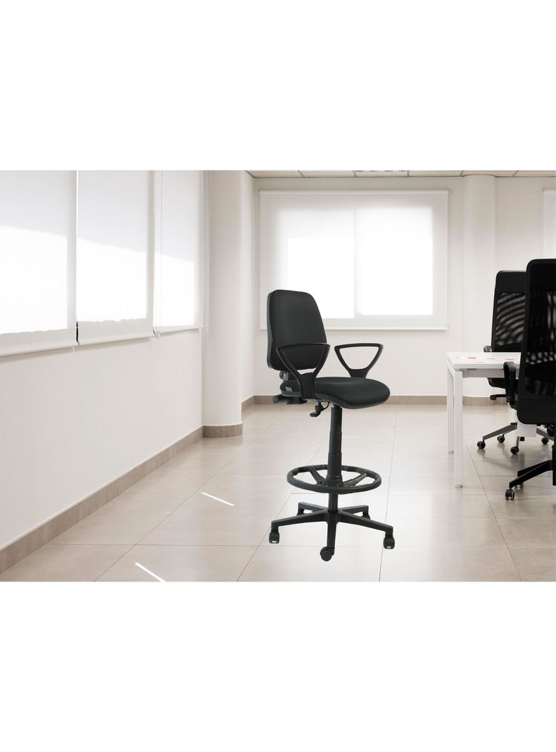 Silla Cajero Rudy con Brazos Negro-5