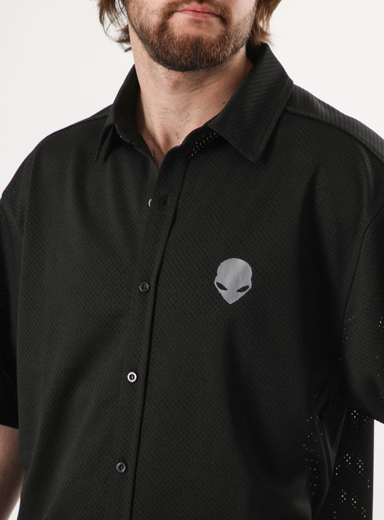 Camisa Manga Corta Print Logo Espalda-3