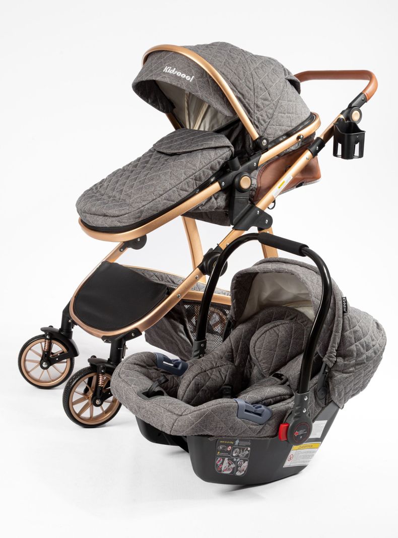 Coche Travel Elegance Gris-0