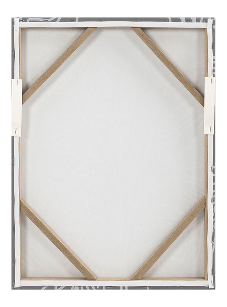 Cuadro Hoja Gris 40x50 cm-3