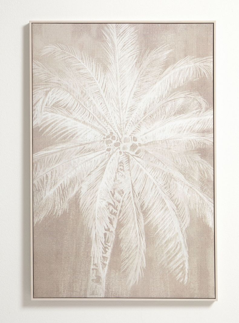 Cuadro Palmera Blanca A 60x90 cm-0