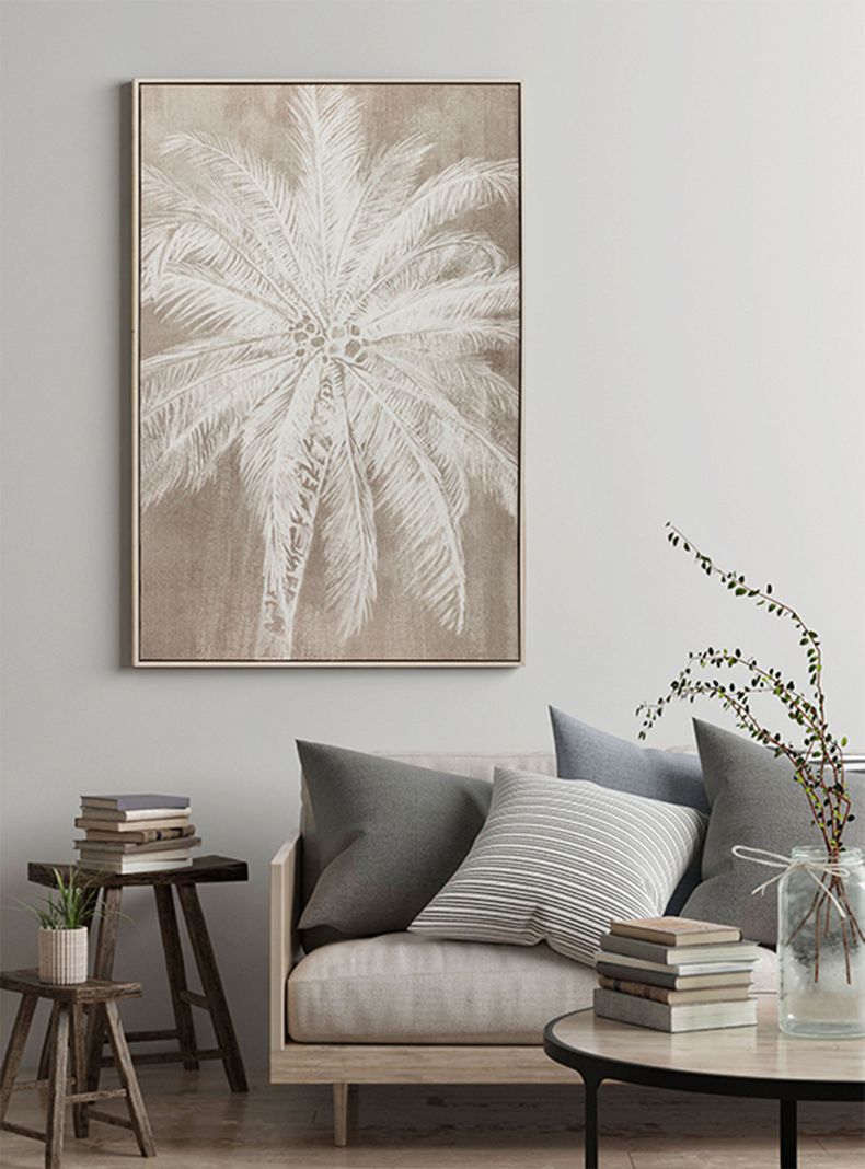 Cuadro Palmera Blanca A 60x90 cm-4