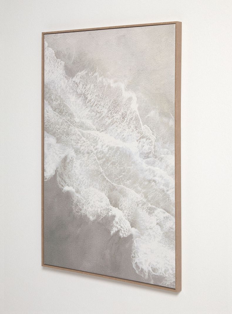 Cuadro Mar Blanco 60x90 cm-1