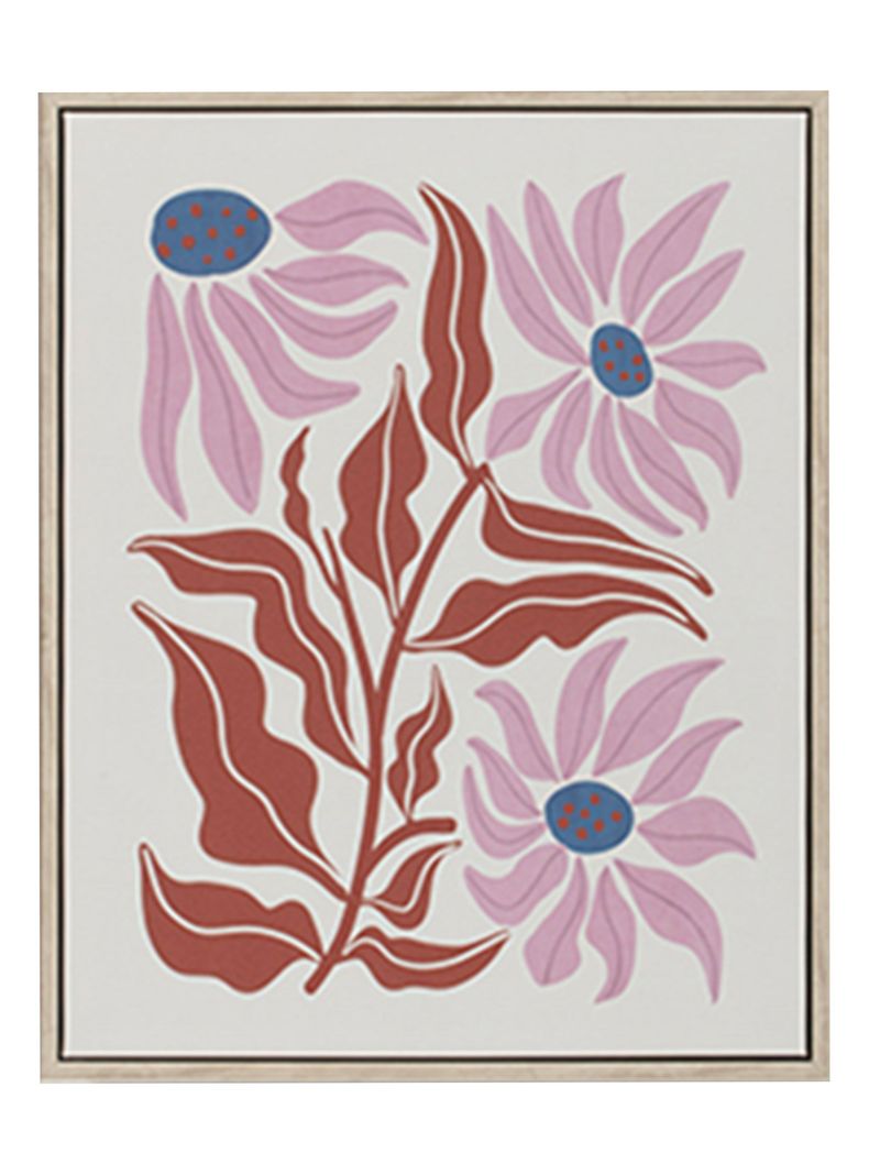 Cuadro Flor Fucsia 40x50 cm-0