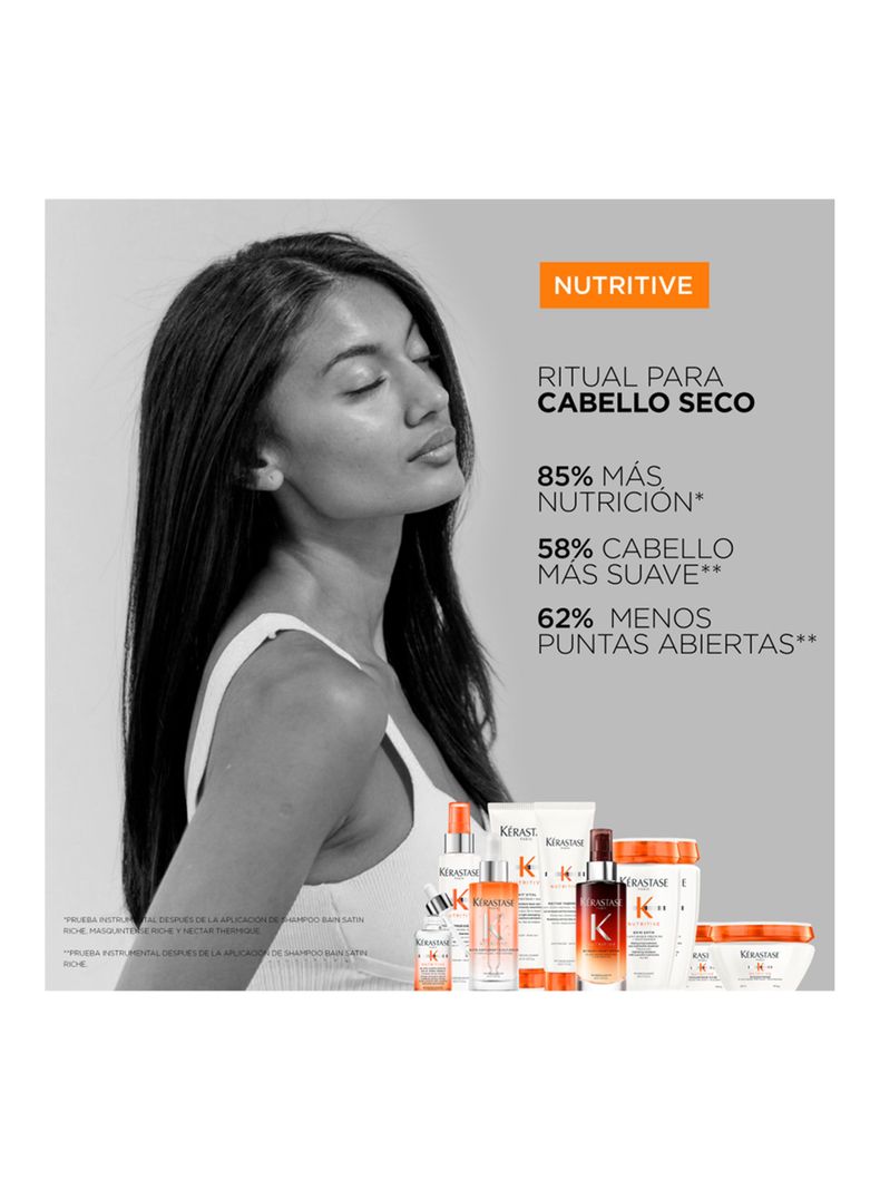 Set Cabello Seco Nutritive Shampoo 250ml + Máscara 200ml Kérastase-4