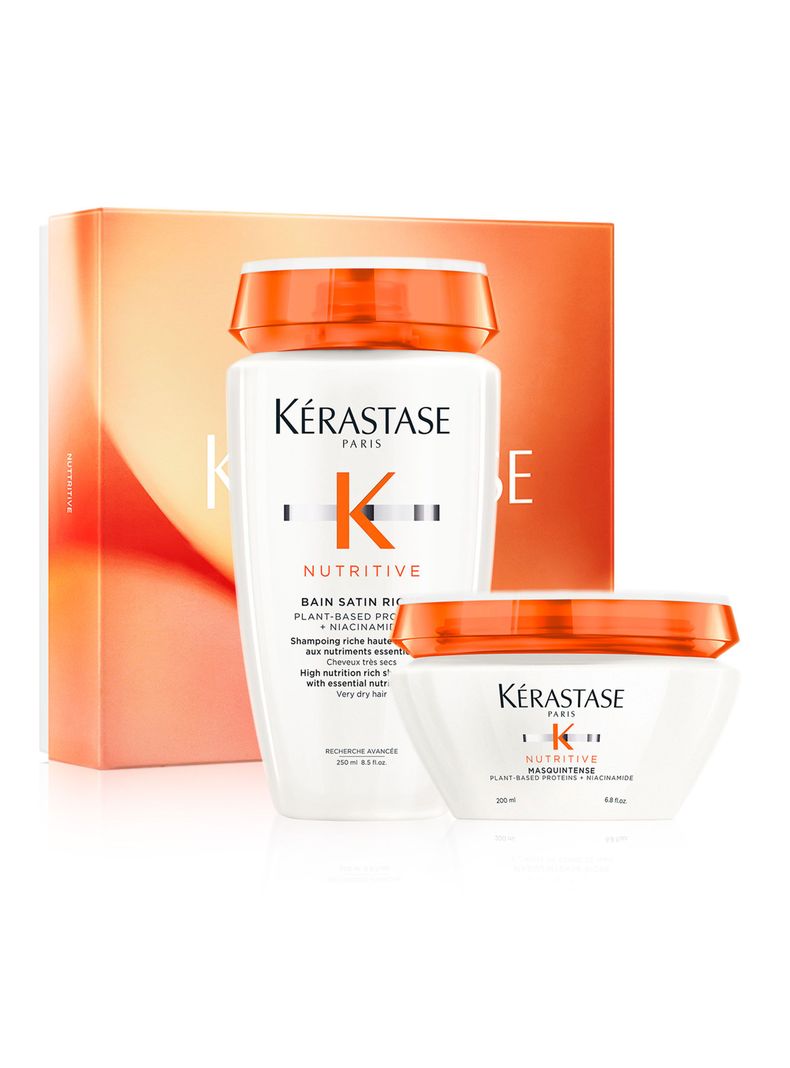 Set Cabello Seco Nutritive Shampoo 250ml + Máscara 200ml Kérastase-0