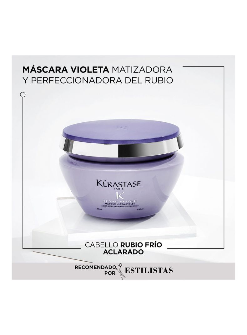 Set Cabello Rubio o Decolorado Blond Absolu Shampoo 250ml + Máscara 200ml Kérastase-2
