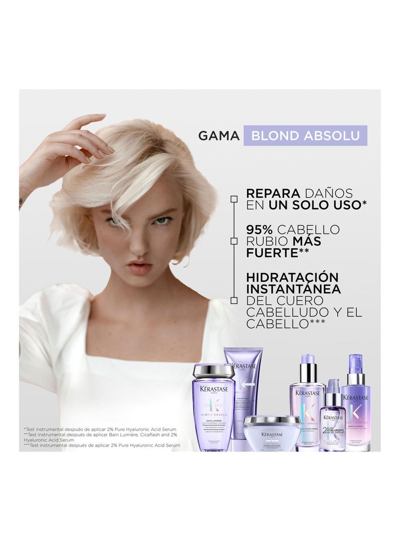 Set Cabello Rubio o Decolorado Blond Absolu Shampoo 250ml + Máscara 200ml Kérastase-4