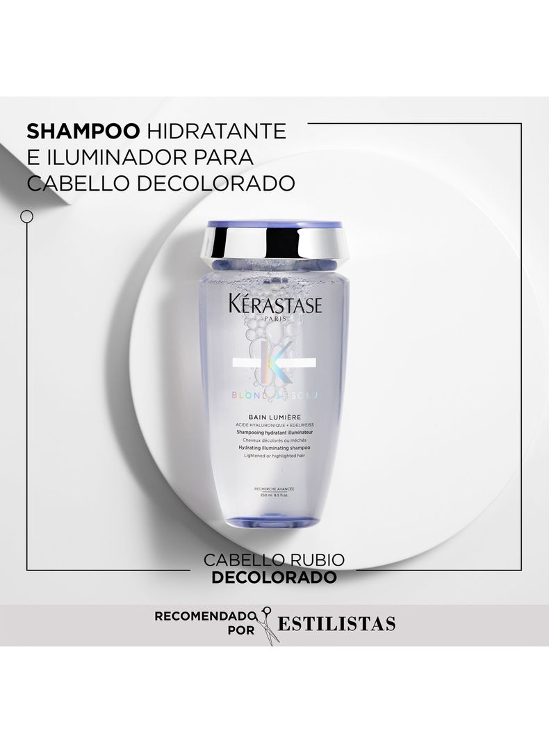 Set Reparación Cabello Rubio o Decolorado Blond Absolu Shampoo 250ml + Acondicionador 250ml Kérastase-1