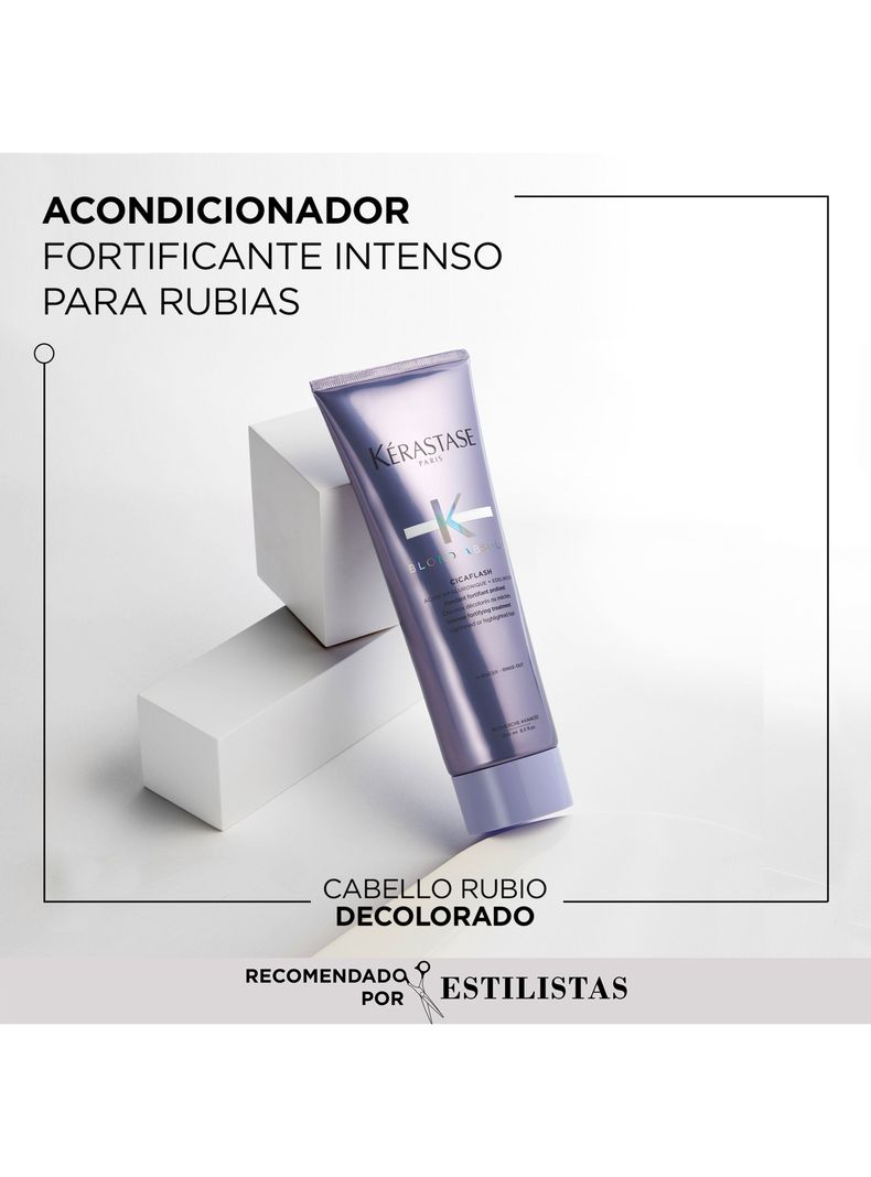 Set Reparación Cabello Rubio o Decolorado Blond Absolu Shampoo 250ml + Acondicionador 250ml Kérastase-2