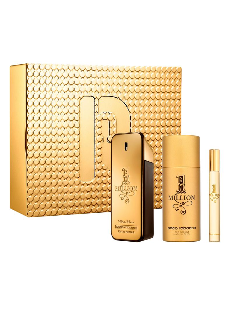 Set Perfume 1 Million EDT Hombre 100 ml + Desodorante 150 ml + EDT 10 ml Rabanne-0