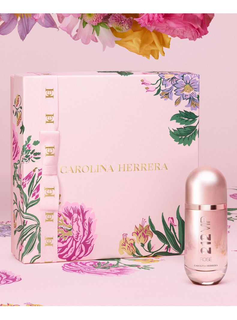 Set Perfume Carolina Herrera 212 VIP Rosé EDP Mujer 80 ml + Body Lotion 100 ml + EDP 10 ml-1