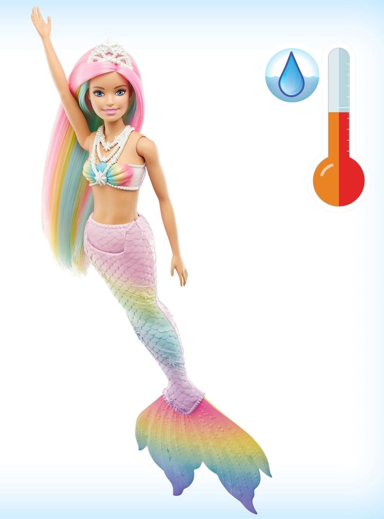 Muñeca Barbie Dreamtopia Sirena Arcoíris Mágico-1