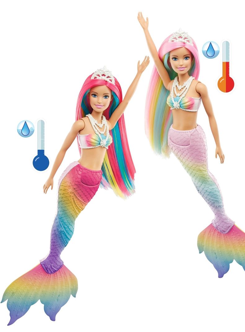 Muñeca Barbie Dreamtopia Sirena Arcoíris Mágico-3