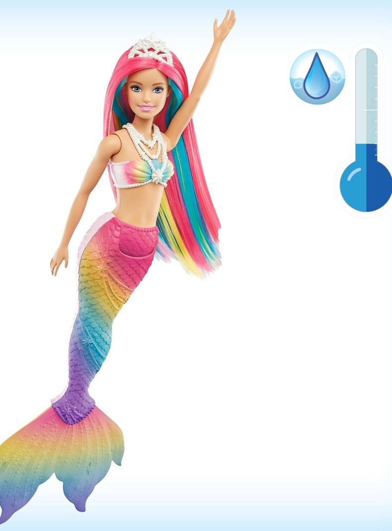 Muñeca Barbie Dreamtopia Sirena Arcoíris Mágico-2