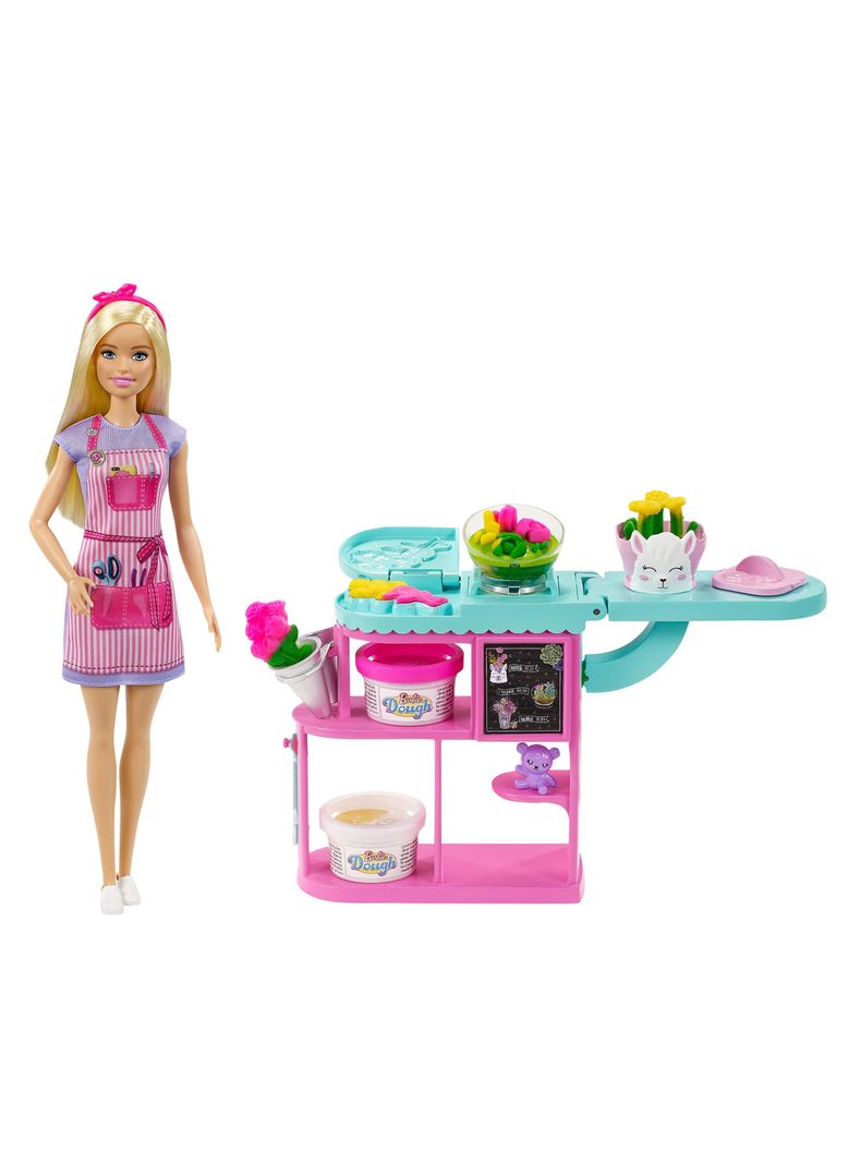Muñeca Barbie Careers Set de Tienda de Flores-0