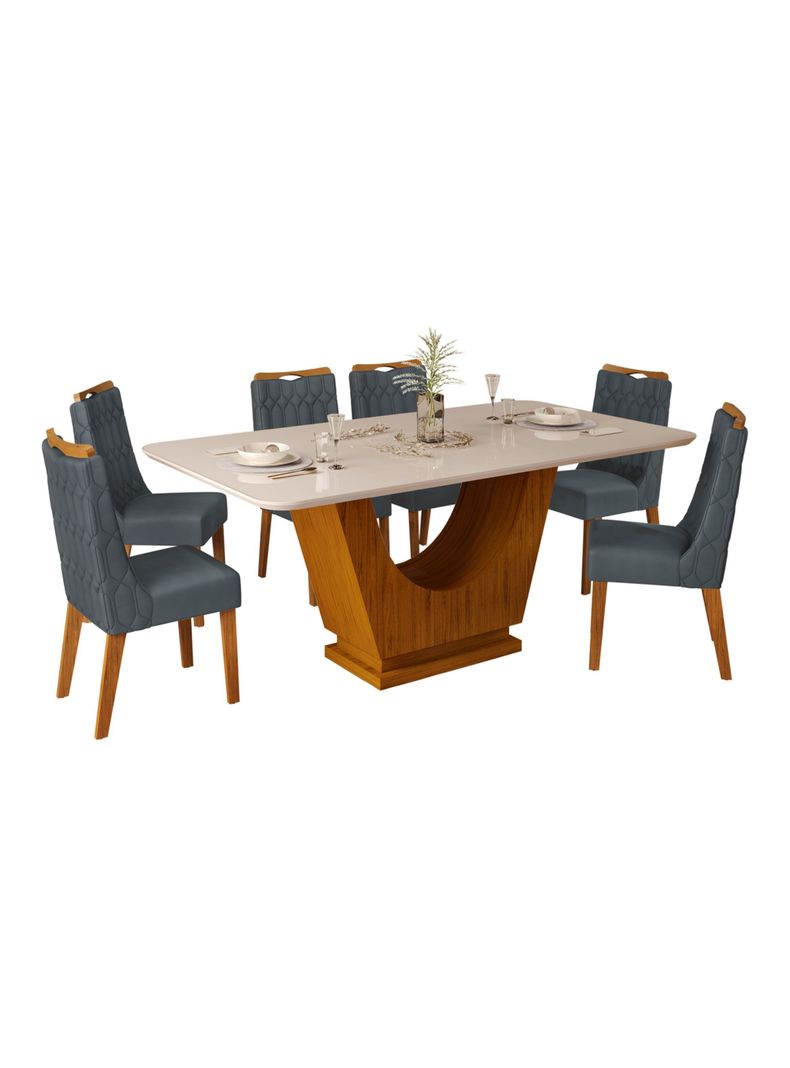 Juego Comedor Flora 6 Sillas