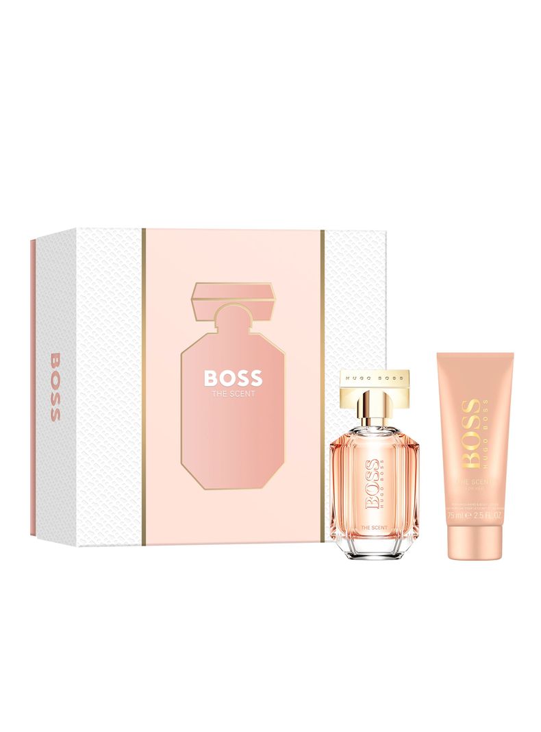 Set Perfume Boss The Scent For Her EDP Mujer 50 ml + Body Lotion 75 ml-1