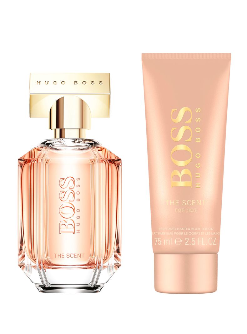 Set Perfume Boss The Scent For Her EDP Mujer 50 ml + Body Lotion 75 ml-0