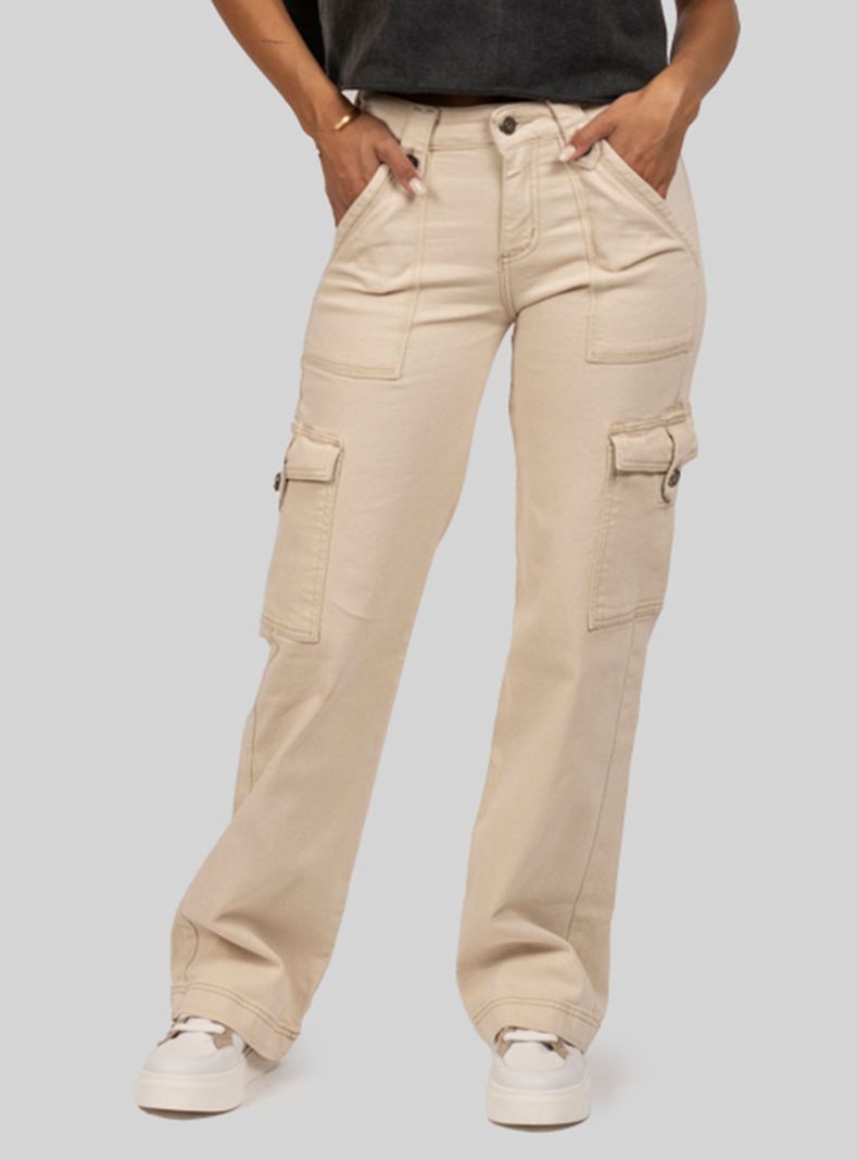 Jeans Juana Cargo Tiro Medio-Alto-0
