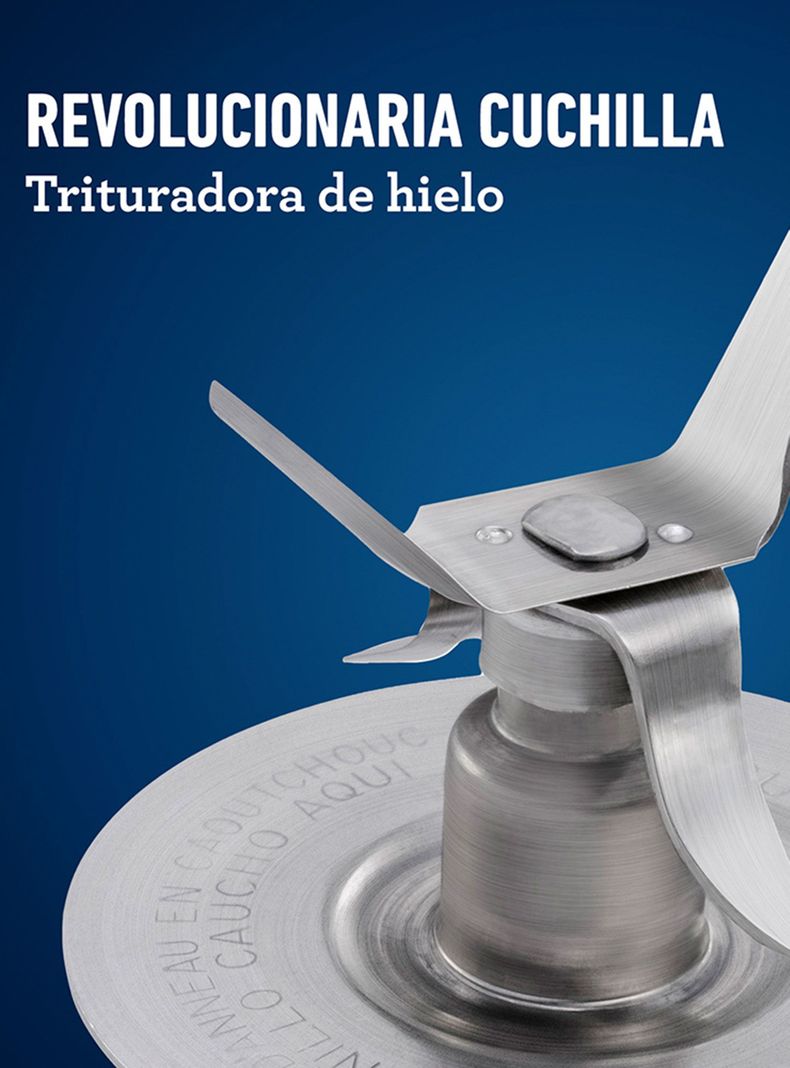 Licuadora 2 Velocidades y Vaso de Vidrio BLSTKAGKPB-8