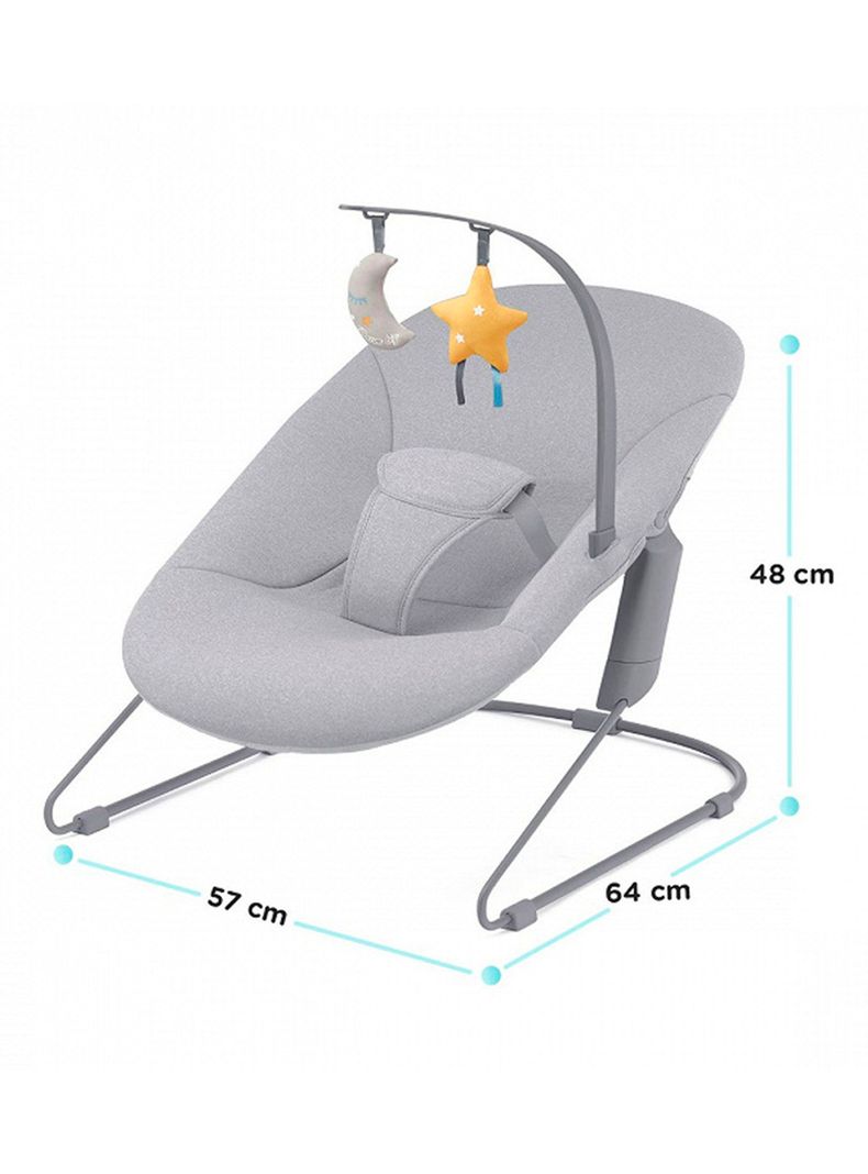 Silla Nido Mecedora Calmee Gris-1
