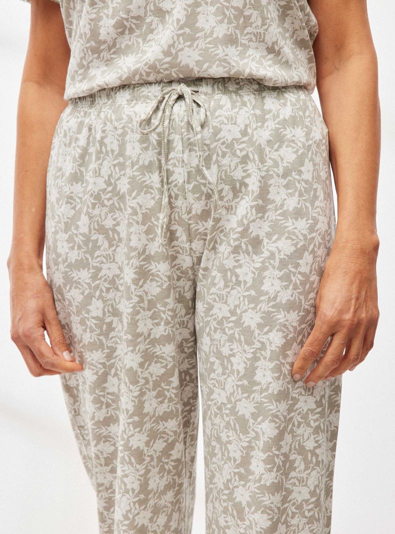Pijama Full Print Detalles de Broderie-3