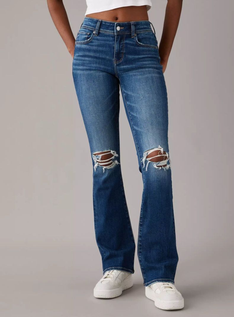 Jeans Next Level Ripped Low-Rise Kick Bootcut-0