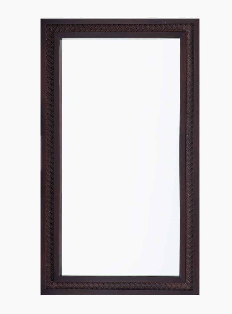 Espejo Rattan 70x120 cm Chocolate-0