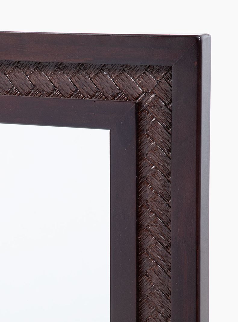 Espejo Rattan 70x120 cm Chocolate-3