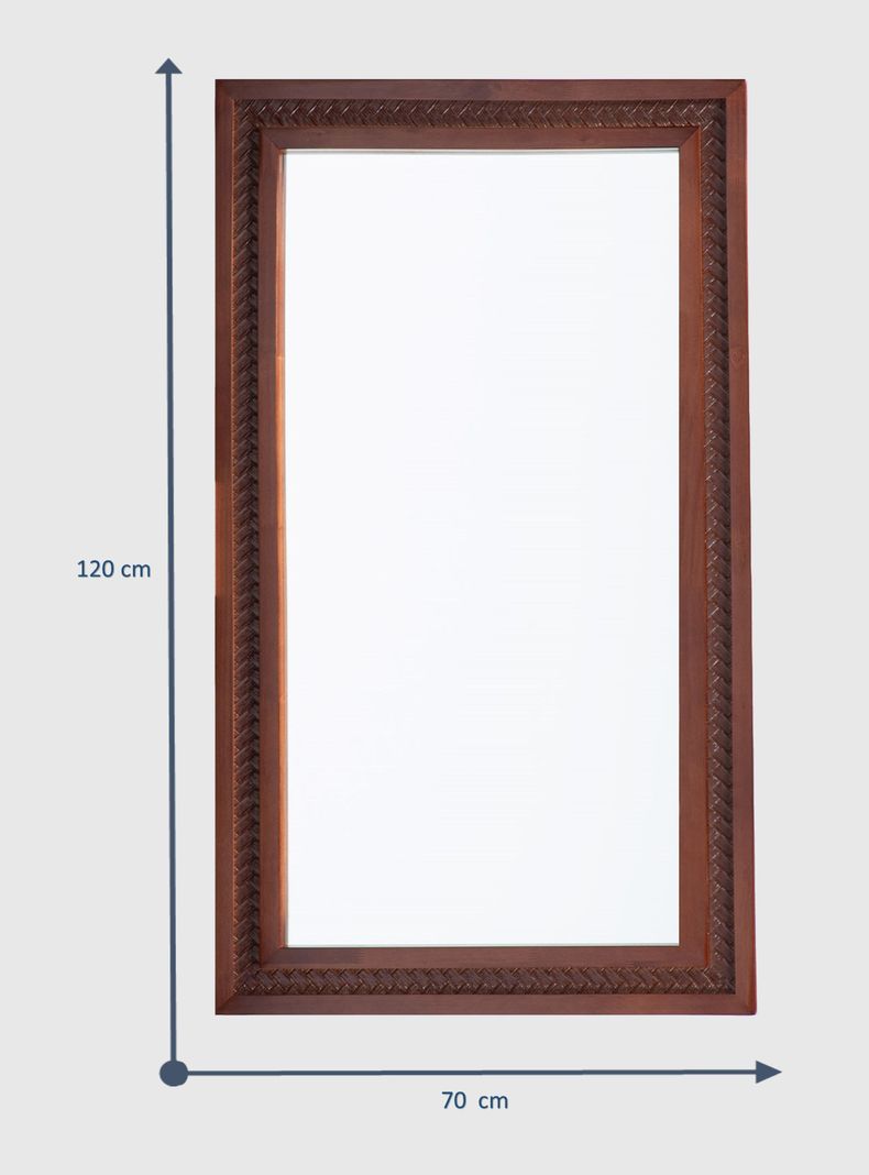 Espejo Rattan 70x120 cm Canela-1