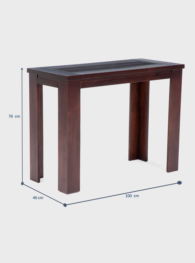 Mesa Arrimo New Malaga 46x100 cm Chocolate-1