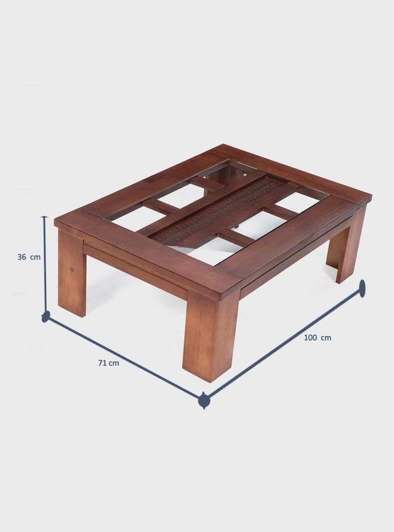 Mesa de Centro New Malaga 71x100 cm Canela-1