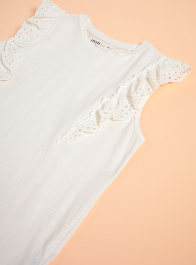 Polera Detalle de Broderie, Garment Dye-4