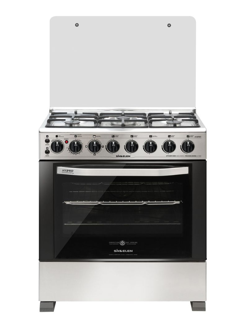 Cocina a Gas Híbrida 5 Quemadores CH-740NI Horno Convección-0