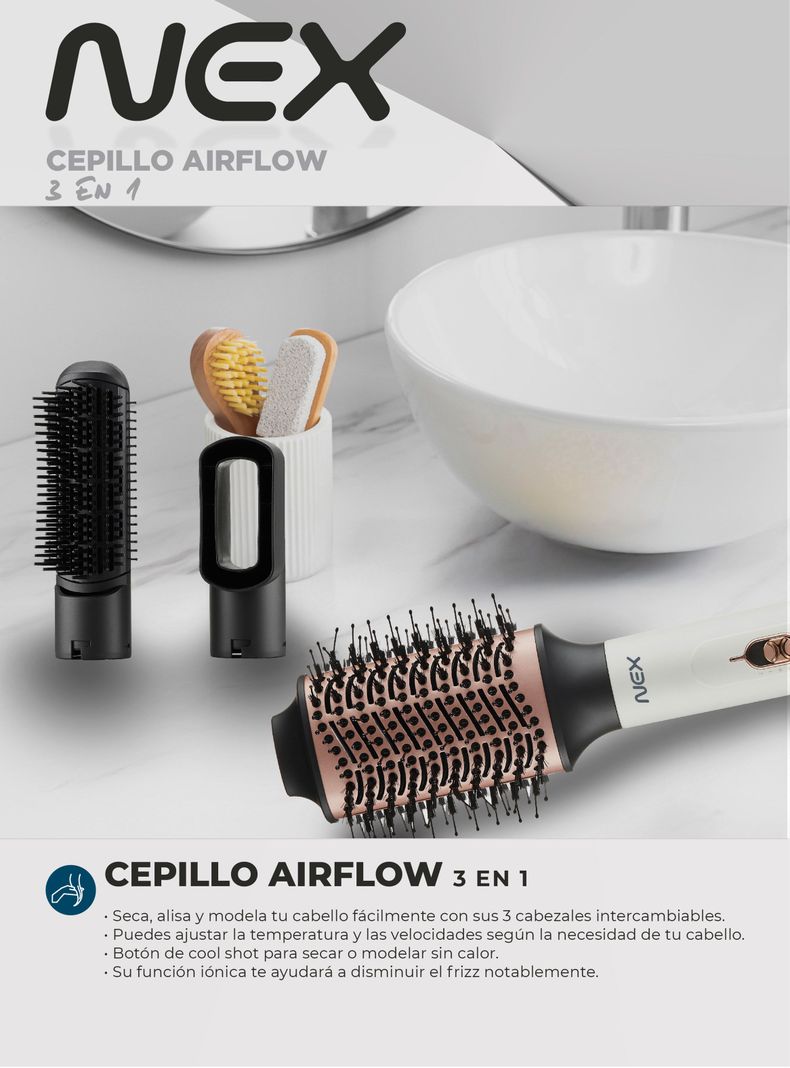 Cepillo Eléctrico Airflow 3 en 1-4