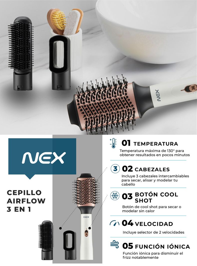 Cepillo Eléctrico Airflow 3 en 1-5