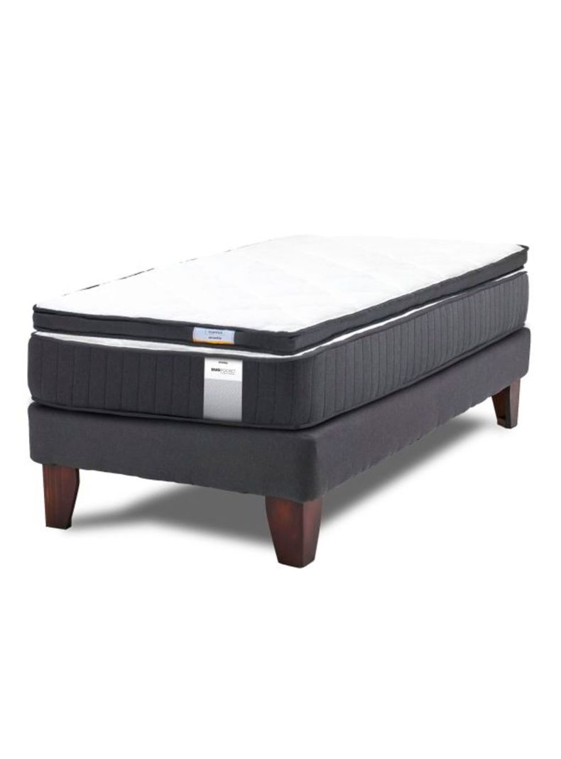 Cama Europea Dúo Pocket 1 Plaza + Topper-0