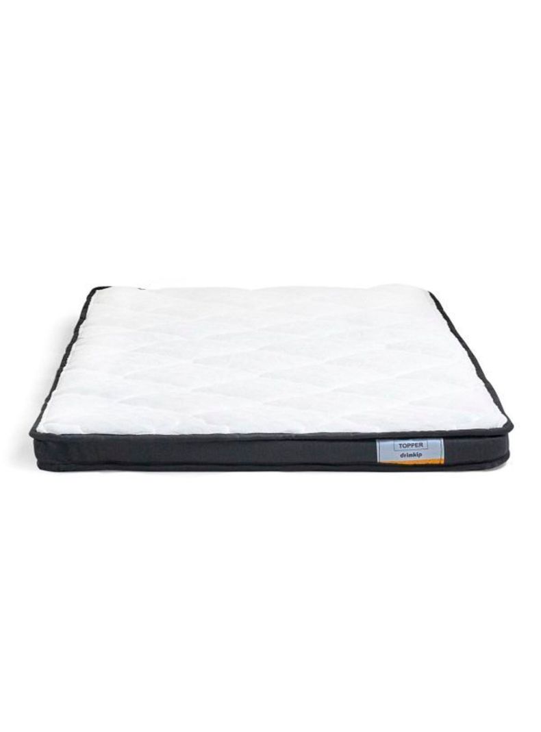 Cama Europea Dúo Pocket 1 Plaza Plus + Topper + Respaldo-2