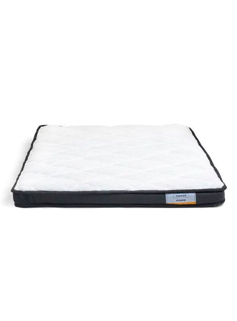 Cama Europea Dúo Pocket 1.5 Plazas + Topper + Respaldo-2