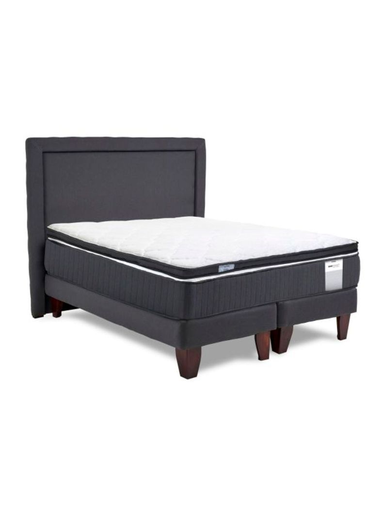 Cama Europea Dúo Pocket  Súper King + Topper + Respaldo-1