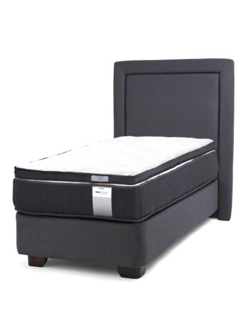 Cama Americana Dúo Pocket 1 Plaza Plus + Topper + Respaldo-0