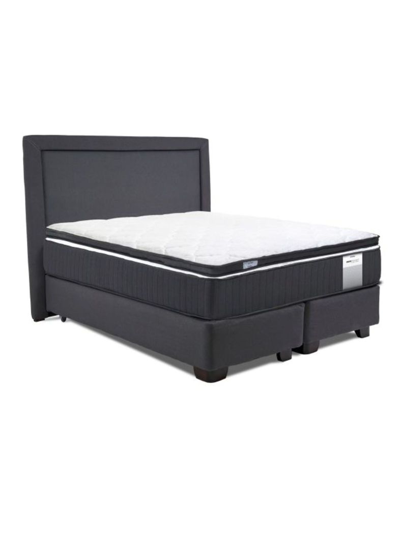 Cama Americana Dúo Pocket 2 Plazas Plus Topper + Respaldo-1