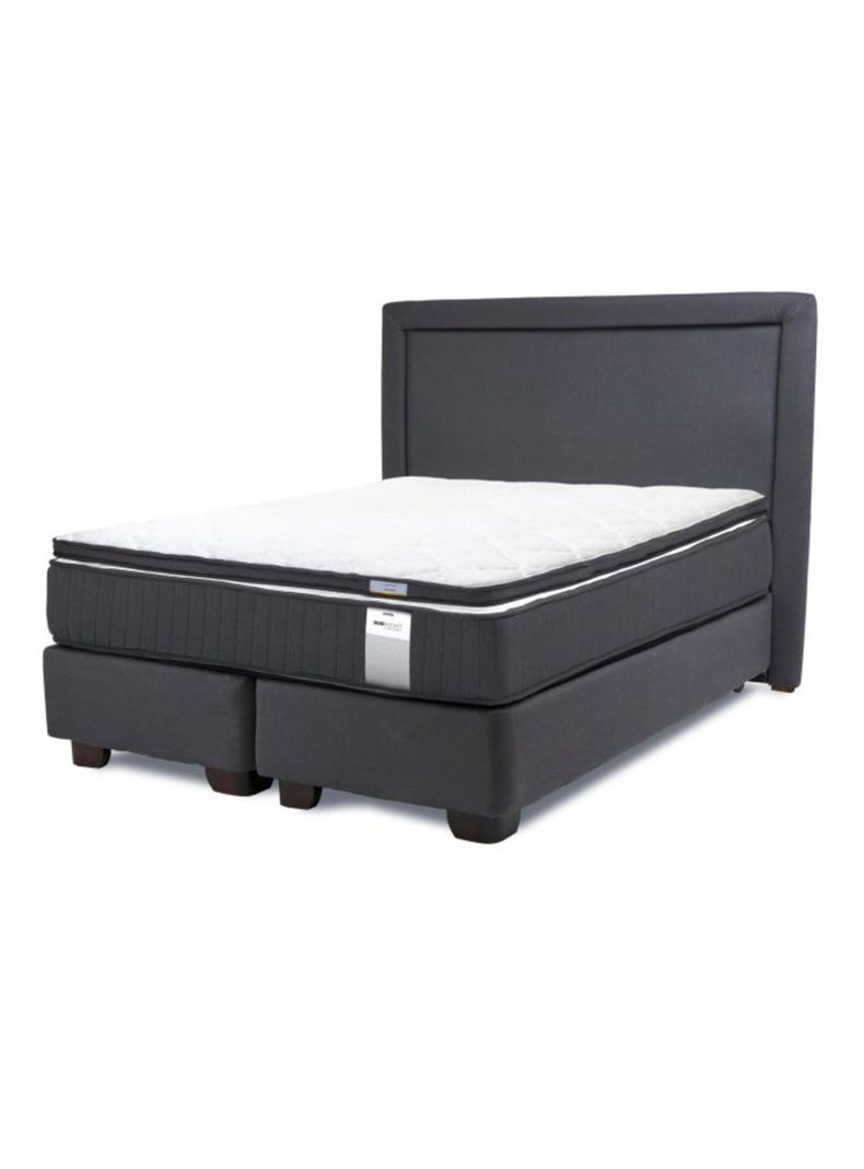Cama Americana Dúo Pocket 2 Plazas Plus Topper + Respaldo-0