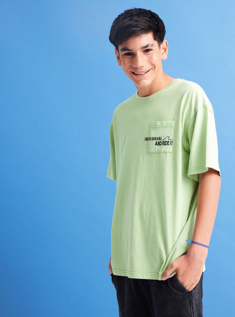 Polera Bolsillo con Print