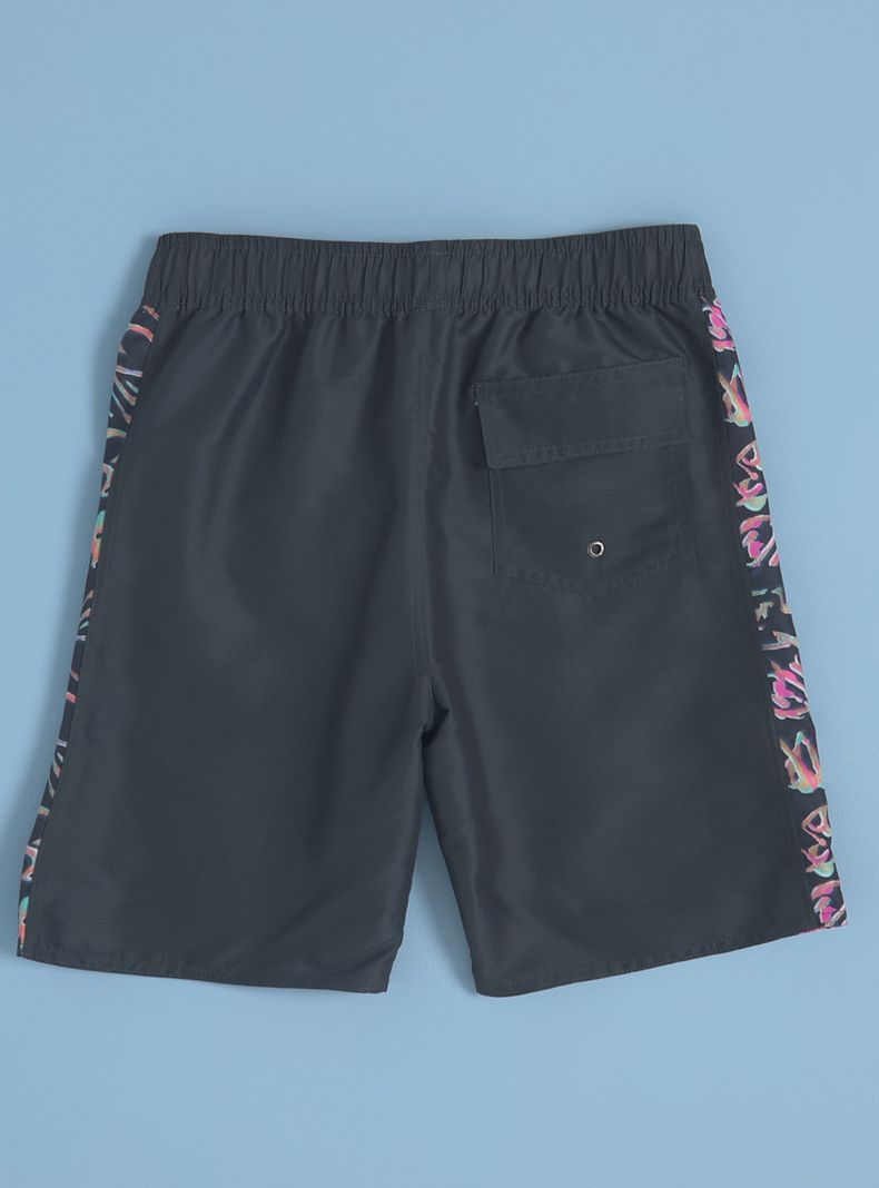 Traje de Baño Tipo Boardshort Estampado en Costados-1
