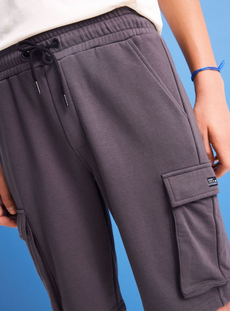 Short Tipo Cargo Cintura Elasticada-1